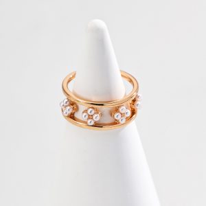 Minimalist S925 Pearl Band Ring 2